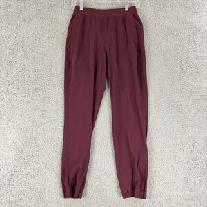 Lululemon Adapted State Jogger Womens 4 Burgundy High Rise Running Pants